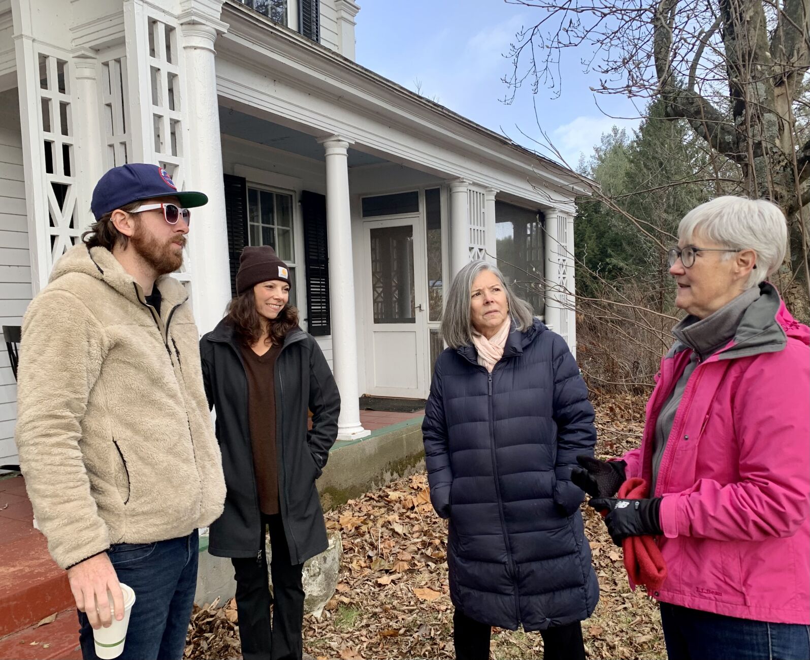 Windflower Inn housing talking outside